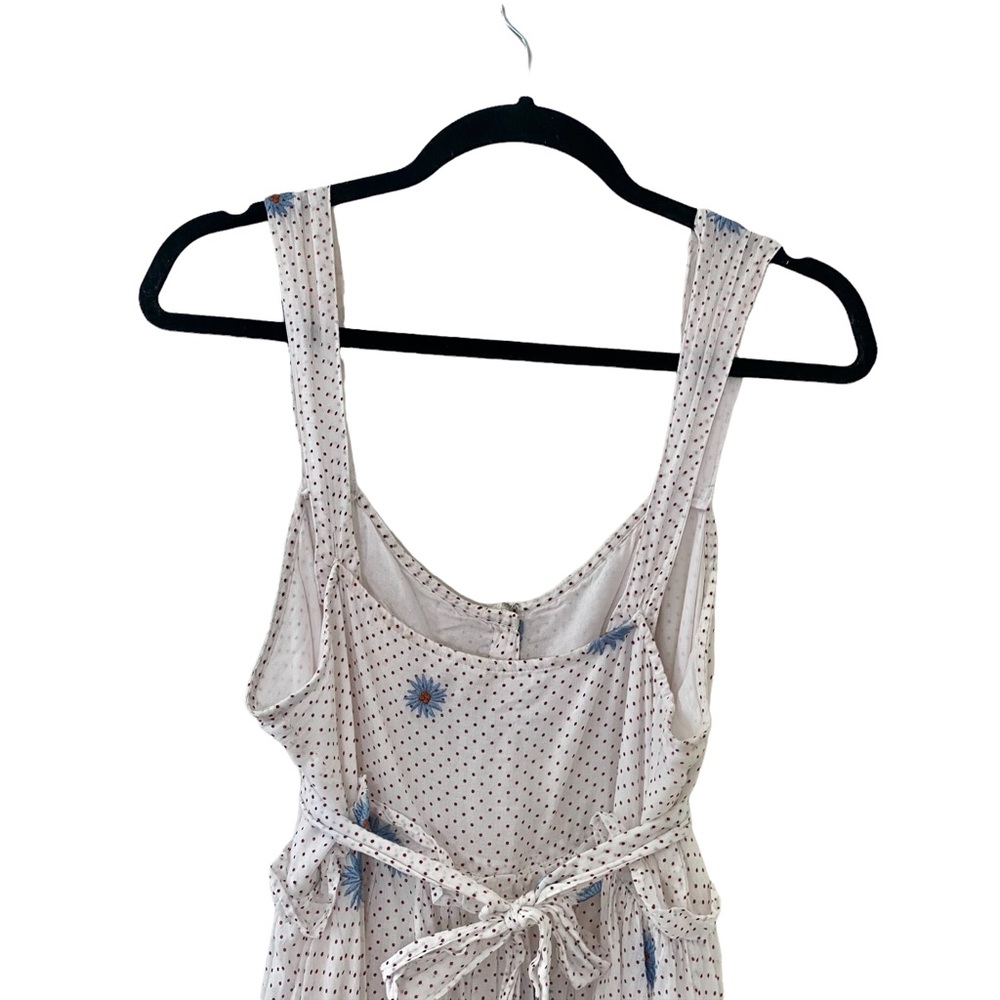 SOLD - Free People Women's Daisy Chain Button Up Midi Dress in White / Ecru - Picture 6 of 13